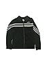 Adidas 100% Polyester Stripes Black Track Jacket Size 7 (big kids) - photo 1