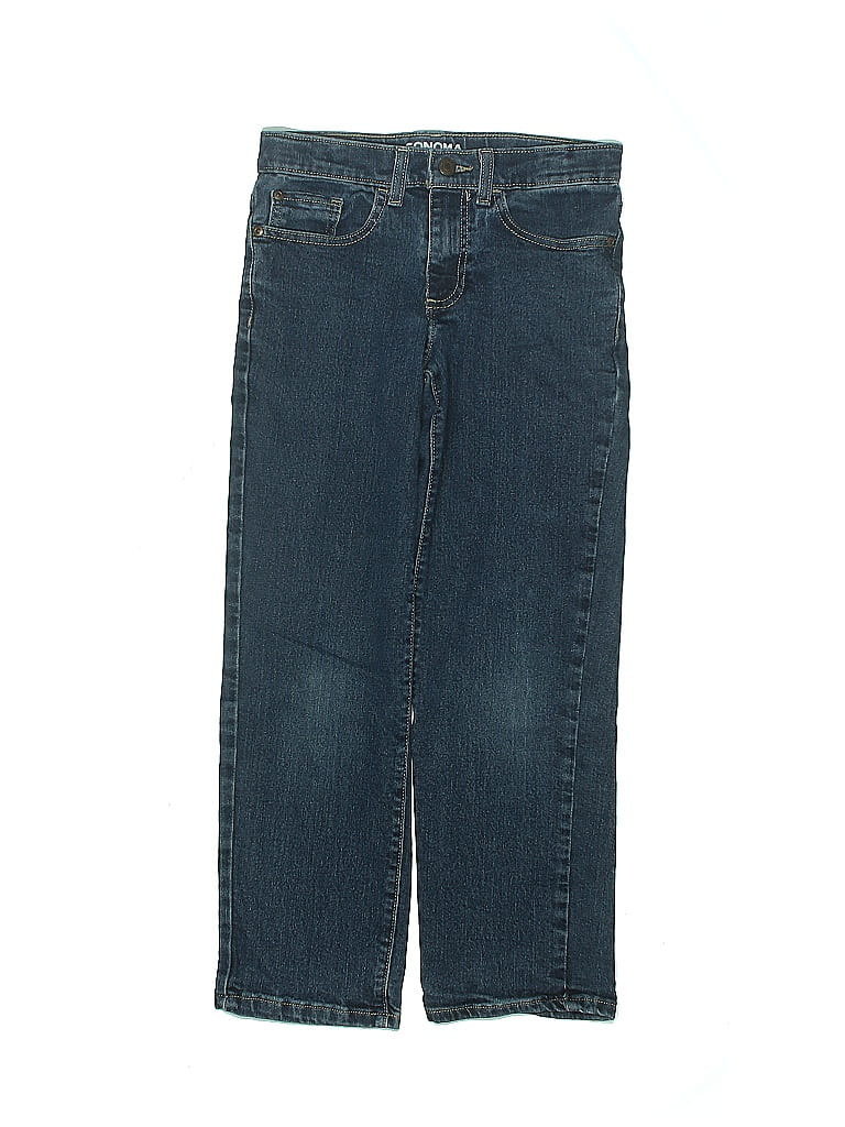 Sonoma Goods for Life Solid Blue Jeans Size 10 - photo 1