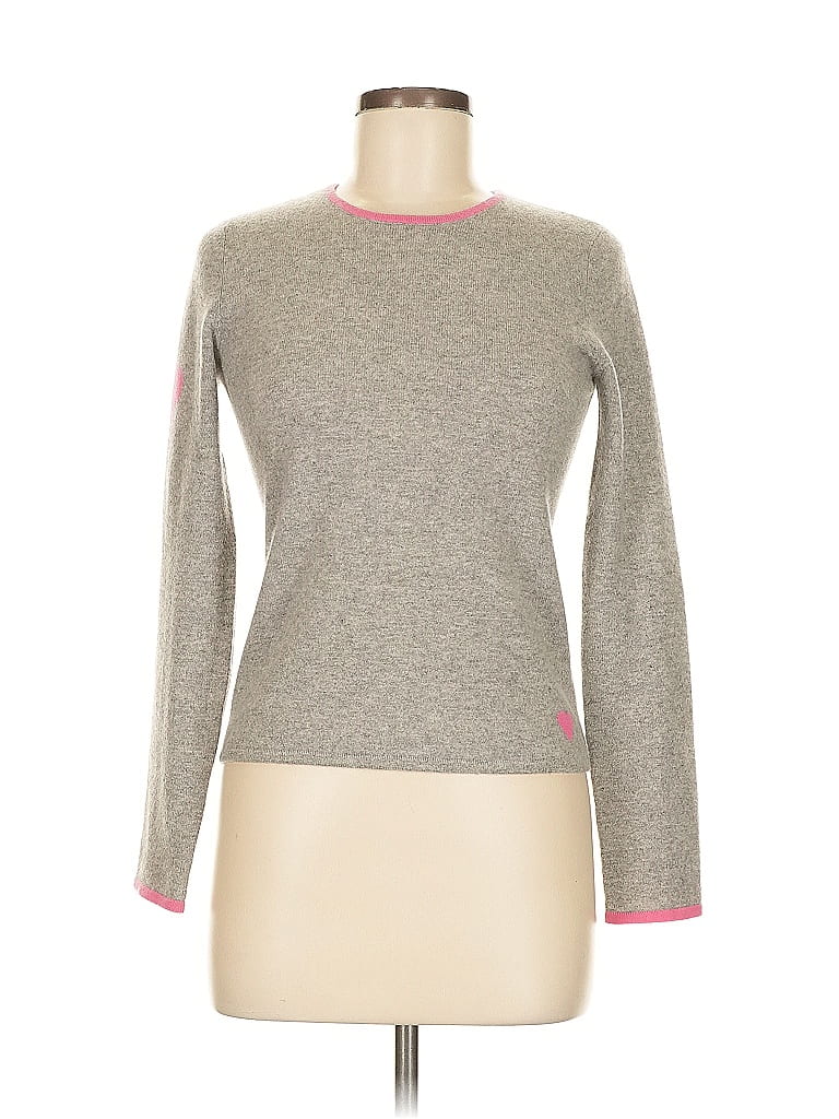 White + Warren 100% Cashmere Gray Cashmere Pullover Sweater Size M - photo 1