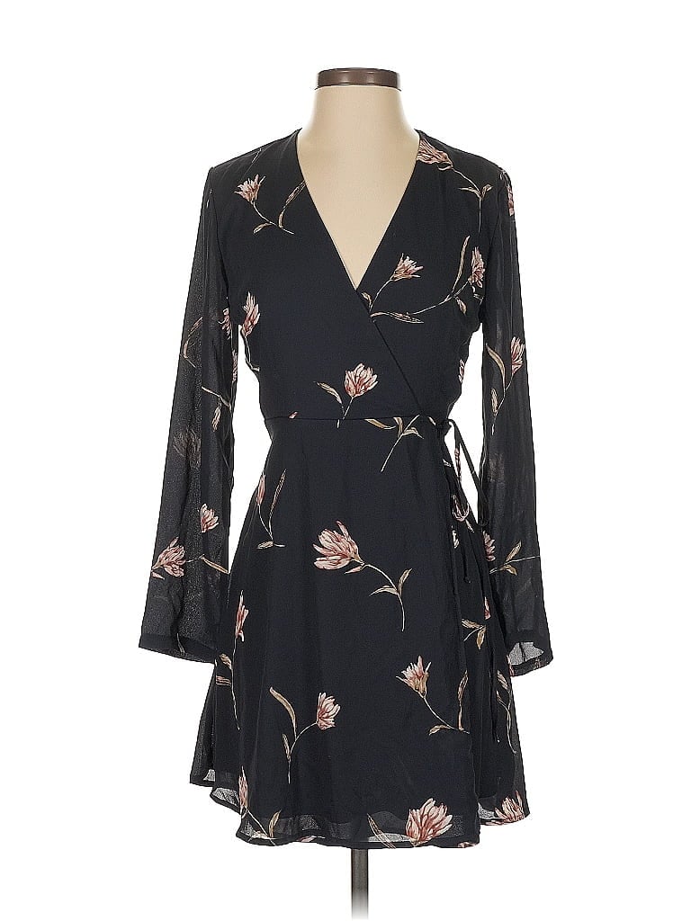 Lush Casual Dress In Black