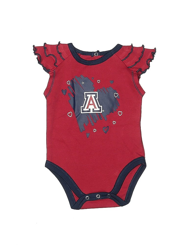 GEN 2 100% Cotton Burgundy Red Short Sleeve Onesie Size 0-3 mo - photo 1