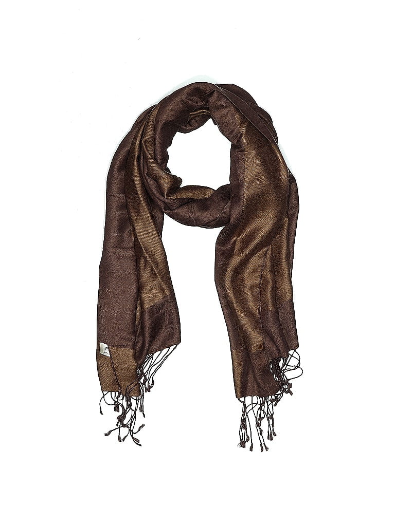 Pashmina Brown Cashmere Scarf One size - photo 1
