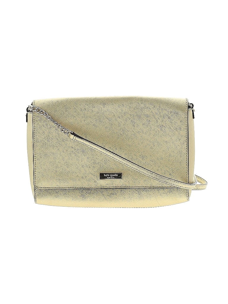 Kate Spade New York 100% Cow Leather Gold Crossbody Bag One size - photo 1