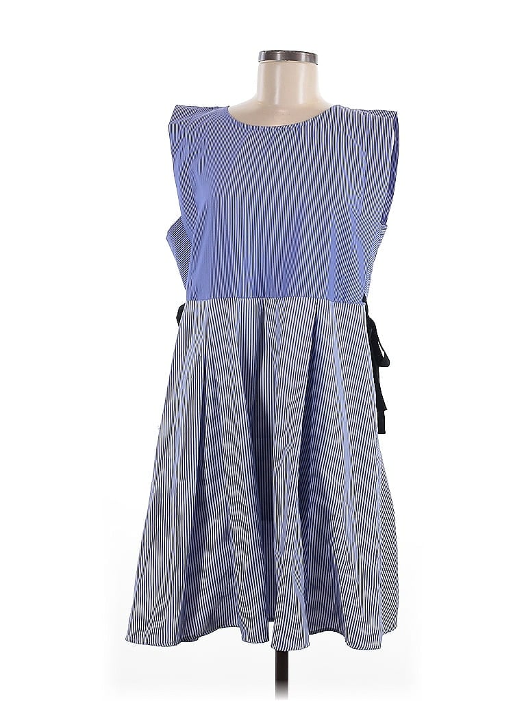 Pre-owned Bobeau Casual Dress In Blue