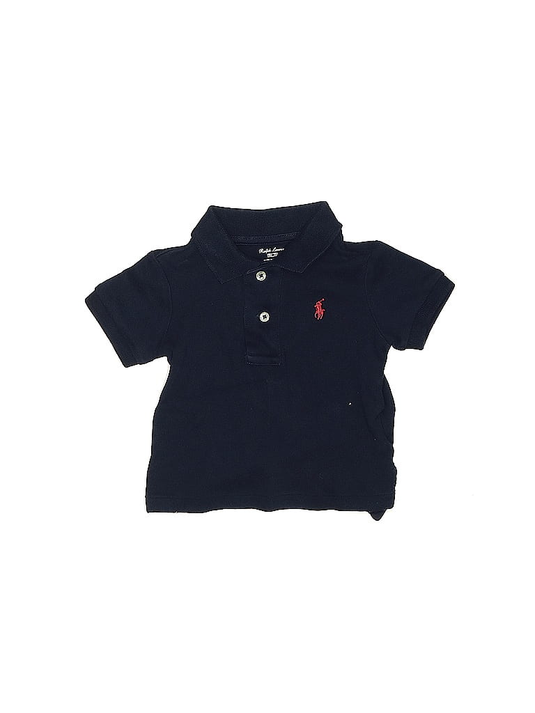 Ralph Lauren Blue Short Sleeve Polo 6-9 MO / 9 MO - photo 1