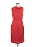 Reiss 100% Polyester Solid Red Orange Casual Dress Size 6 - photo 1