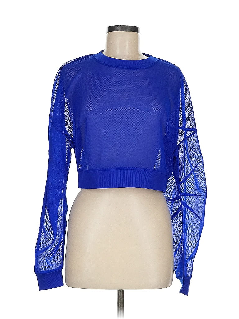 Alo Blue Long Sleeve Blouse One size - photo 1