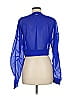Alo Blue Long Sleeve Blouse One size - photo 2