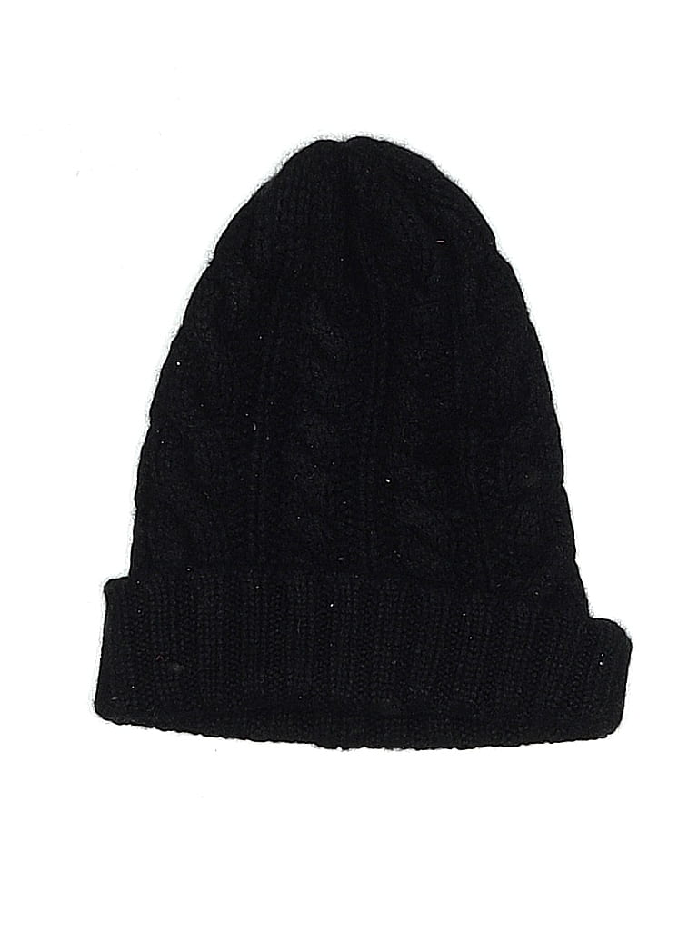 Pre-owned Halogen Beanie Hat In Black