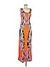 Hale Bob Graphic Orange Casual Dress Size M - photo 1