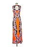 Hale Bob Graphic Orange Casual Dress Size M - photo 2