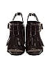 Prada 100% Leather Burgundy Heels Size EU 38 - photo 2