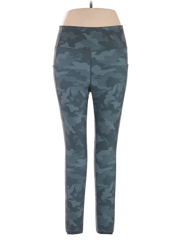 Pre-owned Reebok Active Pants In Blue