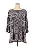 Belle By Kim Gravel Gray 3/4 Sleeve T-Shirt Size XL - photo 1