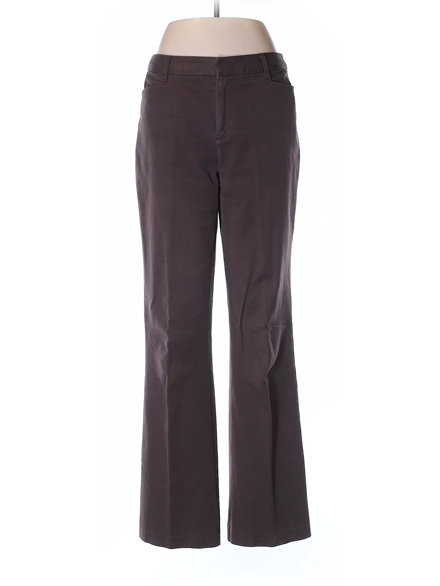St. John's Bay Solid Brown Dress Pants Size 8 - 72% off | thredUP