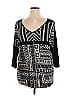 Edista Black 3/4 Sleeve Top Size 1X - photo 1
