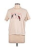 Sézane 100% Cotton Ivory Short Sleeve T-Shirt Size L - photo 1