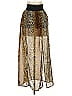No Boundaries 100% Polyester Animal Print Gold Black Casual Skirt Size 3 - photo 1