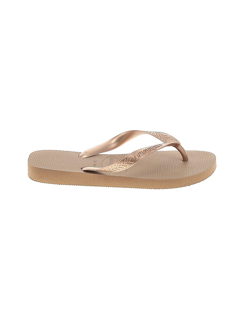 Havaianas Tan Brown Flip Flops Size EU 37 - photo 1
