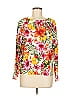 Joseph A. Floral Orange Pullover Sweater Size M - photo 1