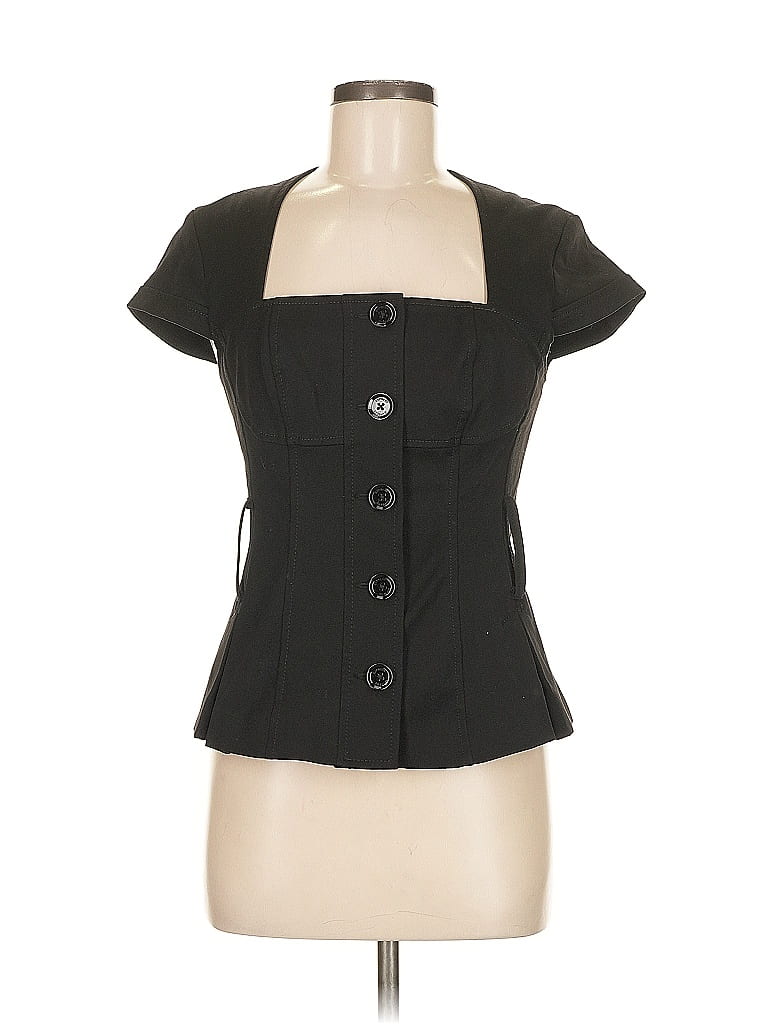 Express Design Studio Black Short Sleeve Top Size 8 - photo 1