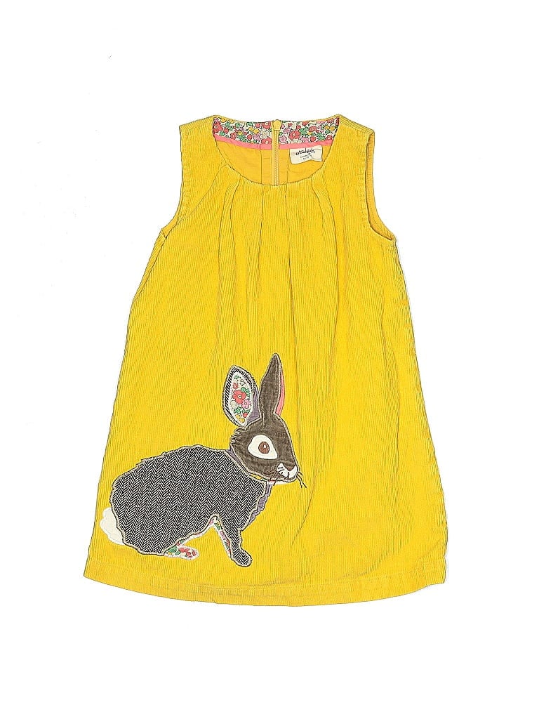 Mini Boden 100% Cotton Yellow Dress Size 4 - photo 1