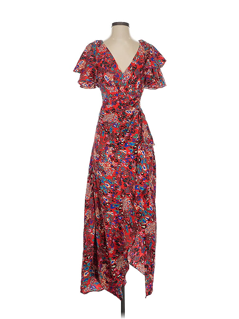 Tanya Taylor 100% Silk Paisley Red Casual Dress Size 2 - photo 1