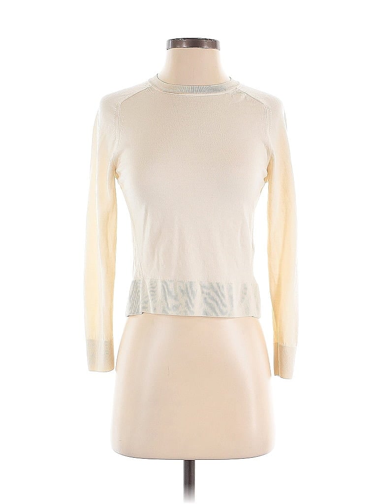 Pre-owned Banana Republic Wool Pullover Sweater In White