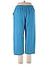 St. John Sport Solid Blue Casual Pants Size L - photo 2