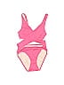 Solid & Striped Solid Pink One Piece Swimsuit Size S - photo 1