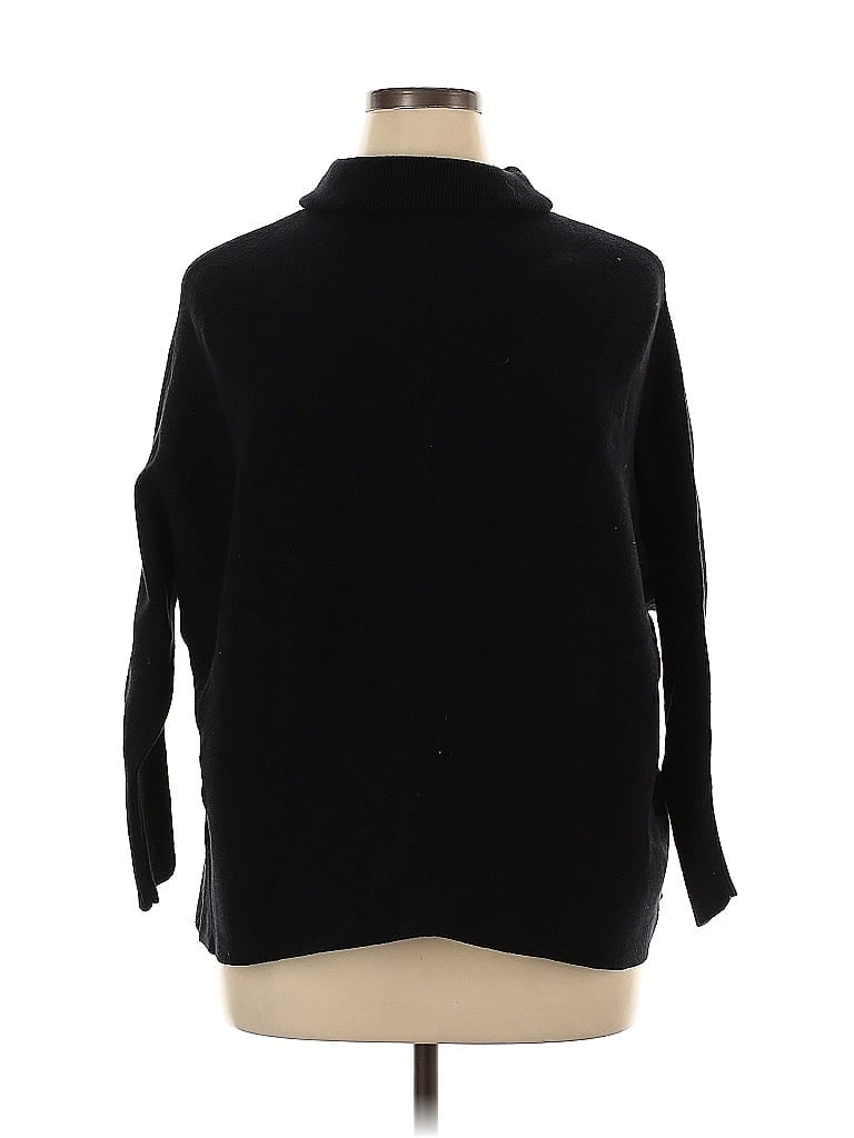 Pre-owned Unbranded Turtleneck Sweater In Black