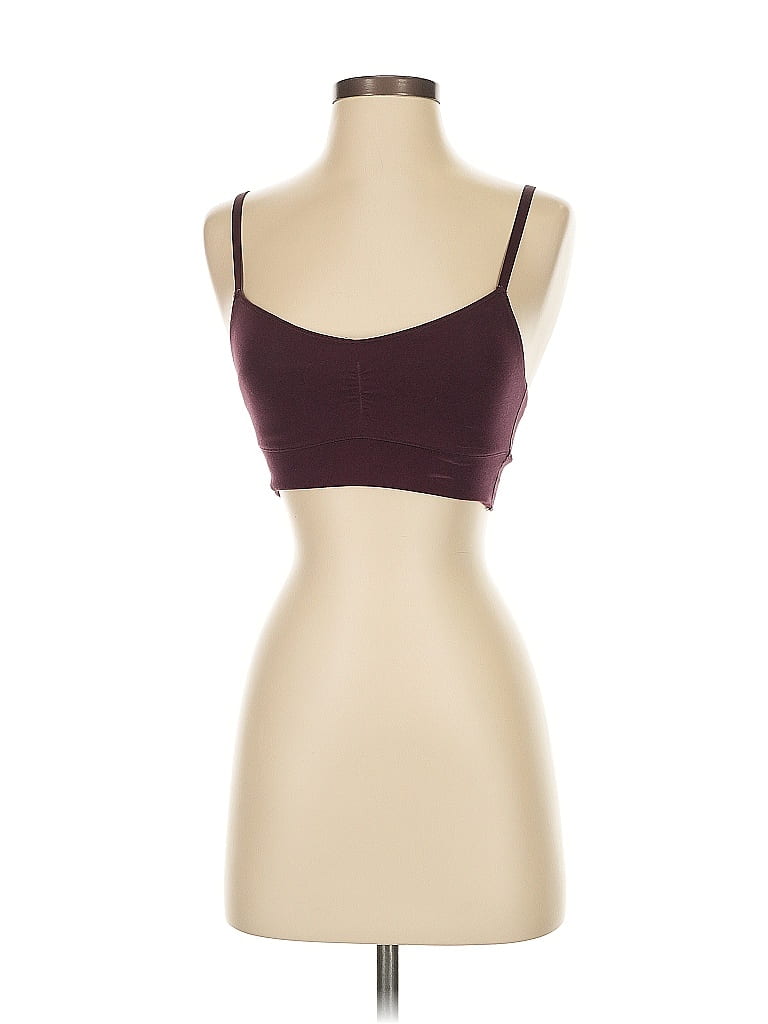 Pre-owned Aerie Sports Bra In Burgundy