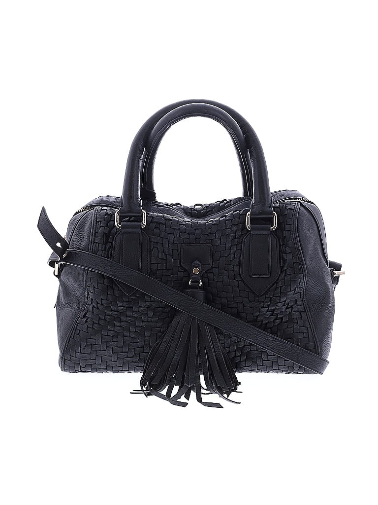 Cole Haan 100% Leather Solid Black Leather Satchel One size - photo 1