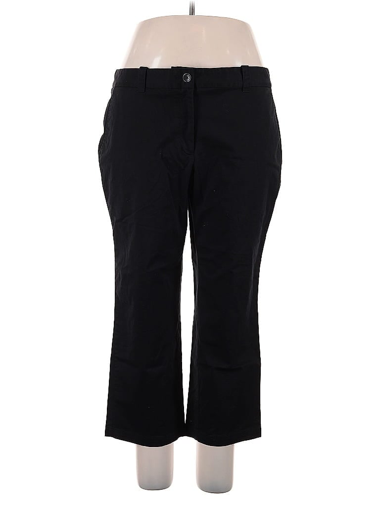 Pre-owned Lands' End Dress Pants In Black
