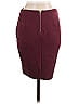 Haute Monde Solid Burgundy Formal Skirt Size M - photo 2