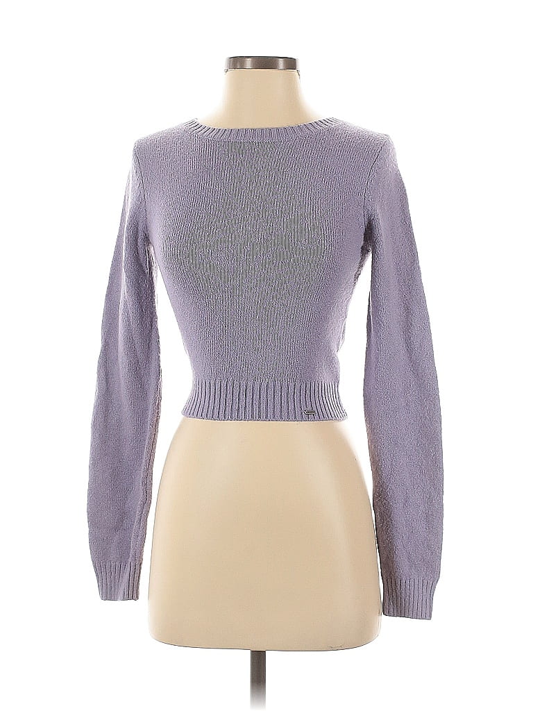 Pre-owned Hollister Pullover Sweater In Purple
