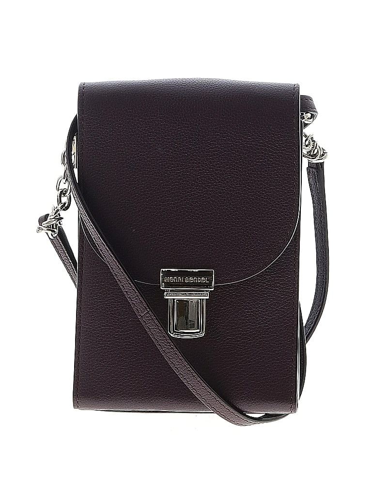 Henri Bendel 100% Leather Purple Burgundy Leather Satchel One size - photo 1