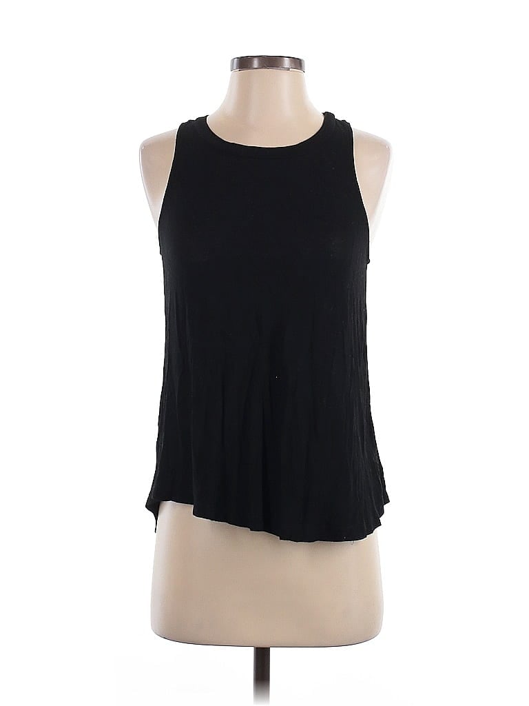 Pre-owned Splendid Tank Top Black Halter Neckline Tops
