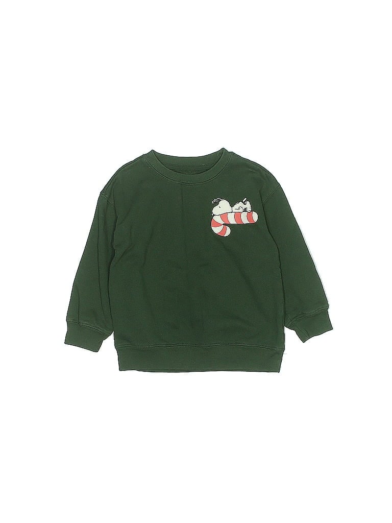 Peanuts Green Sweatshirt Size X-Small  (big kids) - photo 1
