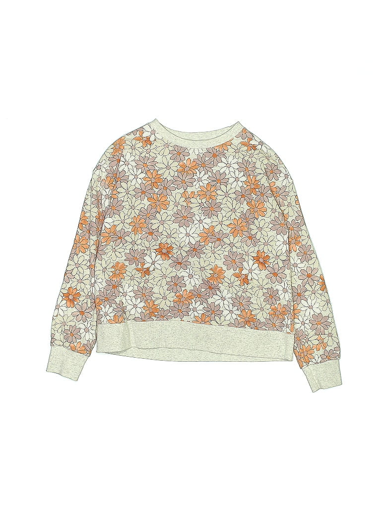 Carter's Floral Ivory Sweatshirt Size 14 (big kids) - photo 1
