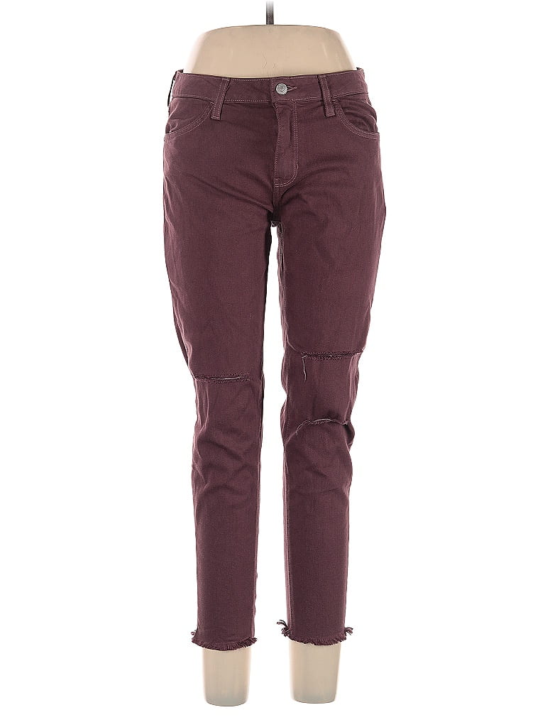 Click to view more detailed imagery on our partner's website Pre-owned Just Black Jeans In Burgundy