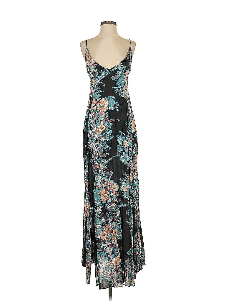 Intimately by Free People Paisley Teal Cocktail Dress Size S - photo 1