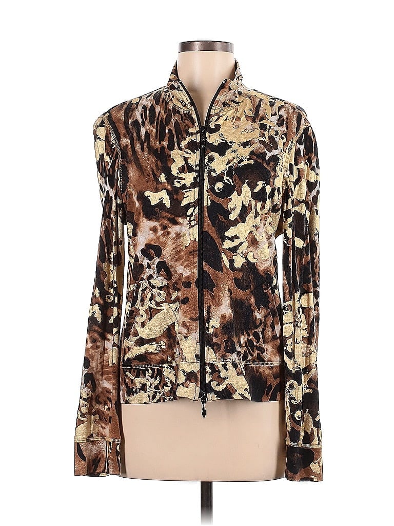 Joseph Ribkoff Animal Print Gold Jacket Size M (estimated) - photo 1