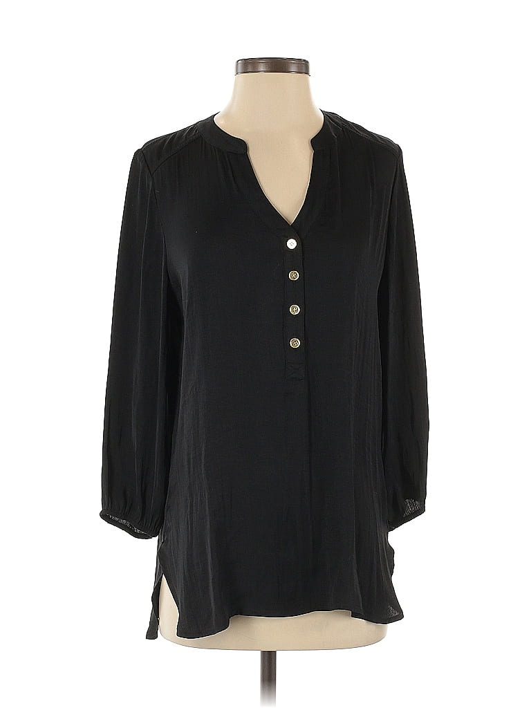 Pre-owned Kaeli Smith 3/4 Sleeve Blouse In Black