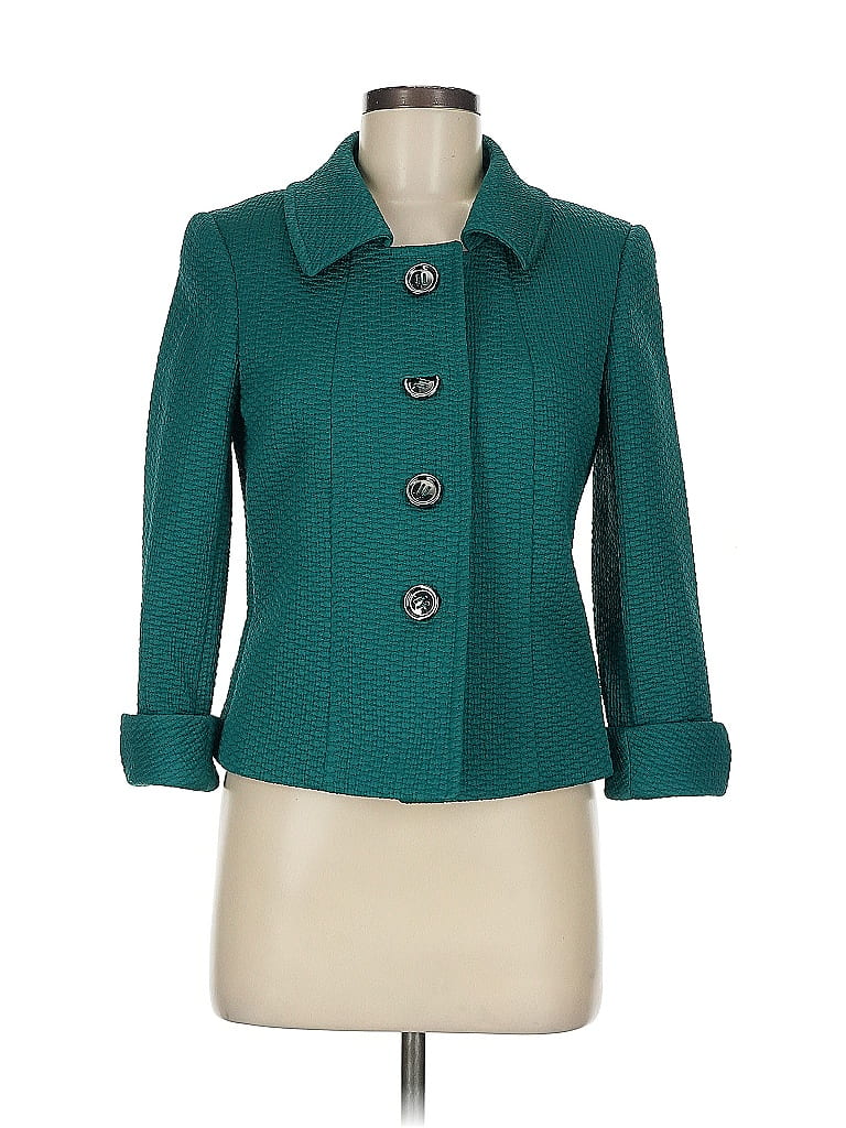 Tahari by ASL Teal Blazer Size 4 - photo 1
