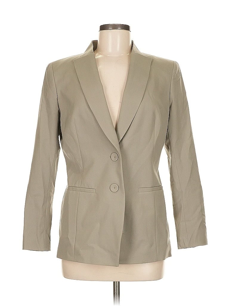 Pre-owned Lafayette 148 Wool Blazer Jacket In Brown