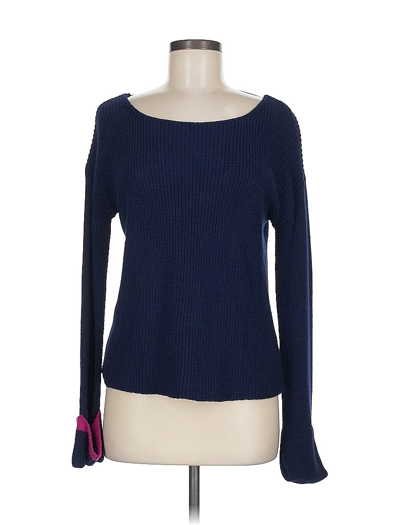 Pre-owned Marled By Reunited Pullover Sweater In Blue