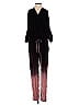 Young Fabulous & Broke Black Burgundy Jumpsuit Size XS - photo 1