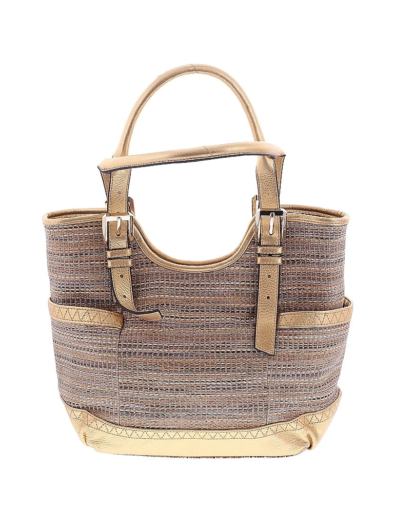 B Makowsky Tweed Gold Hobo One size - photo 1