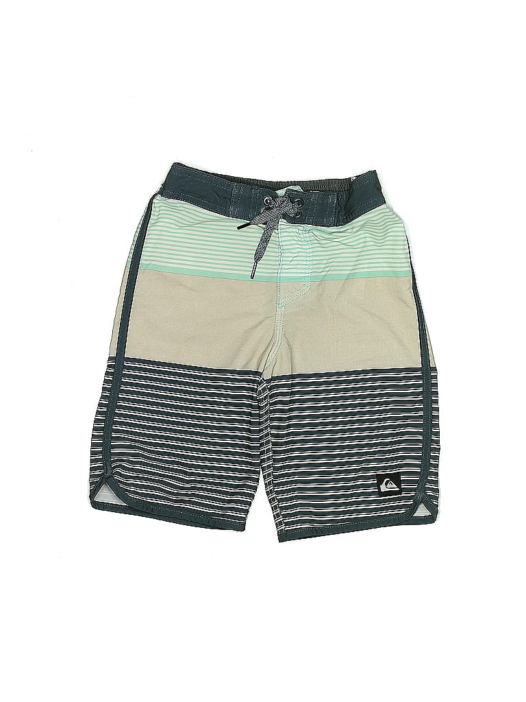Quiksilver Color Block Green Board Shorts Size 6 (big kids) - photo 1